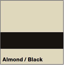 Almond/Black MATTE 1/16IN - Rowmark Mattes